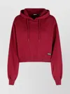 Rotate Birger Christensen Cotton Sweatshirt Hood Ribbed Cuffs