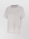 ROTATE BIRGER CHRISTENSEN COTTON T-SHIRT WITH OVERSIZED RING DETAIL