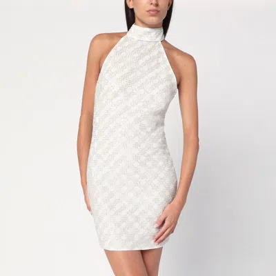 ROTATE BIRGER CHRISTENSEN ROTATE BIRGER CHRISTENSEN CREAM-COLORED DRESS WITH SEQUINS