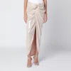 Rotate Birger Christensen Rotate Birgerchristensen Sequins Knot Skirt In Neutral