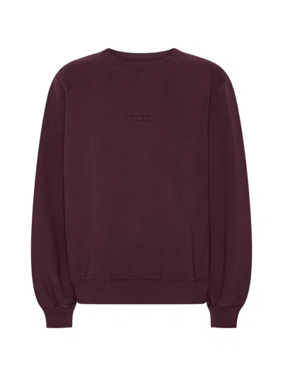 Rotate Birger Christensen Sweatshirt Mit Stickerei In Purple