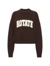 Rotate Birger Christensen Pullover Mit Rundhalsausschnitt In Brown