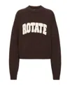 Rotate Birger Christensen Pullover Mit Rundhalsausschnitt In Brown