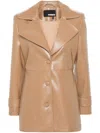 Rotate Birger Christensen Croc-embossed Single-breasted Blazer In Neutrals