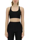 Rotate Birger Christensen Rotate Birgerchristensen Crop Top In Black