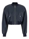 Rotate Birger Christensen Blue Cropped Jacket In Blue