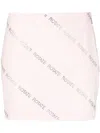 Rotate Birger Christensen Rotate Crystal Poplin Mini Skirt In Pink