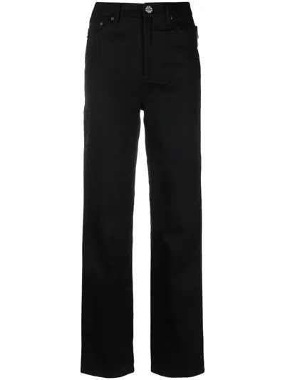 ROTATE BIRGER CHRISTENSEN CRYSTAL-EMBELLISHED STRAIGHT-LEG JEANS
