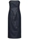 Rotate Birger Christensen Braided Midi Dress In Black