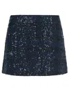 Rotate Birger Christensen Rotate Dark Blue Polyester Miniskirt In Blue