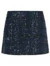 Rotate Birger Christensen Rotate Dark Blue Polyester Miniskirt In Blue