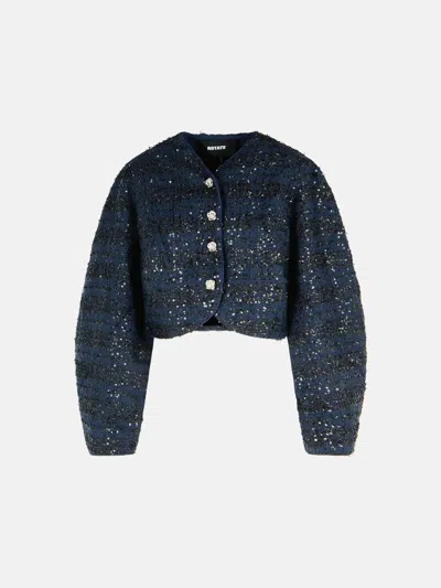 Rotate Birger Christensen Dark Blue Polyester Short Jacket
