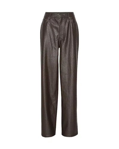 Rotate Birger Christensen Dark Brown Wide-legged Pants