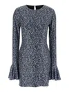 Rotate Birger Christensen Open-back Sequin Mini Dress In Dark Grey