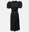 Rotate Birger Christensen Dawnana Embellished Puff-sleeve Gown In Black