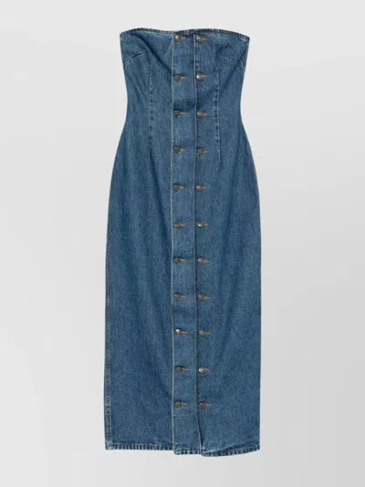 ROTATE BIRGER CHRISTENSEN DENIM DRESS BUTTON DOWN
