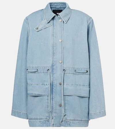 Rotate Birger Christensen Denim Jacket In Blue
