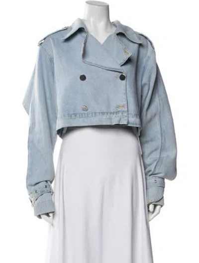 Pre-owned Rotate Birger Christensen Denim Jacket In Blue