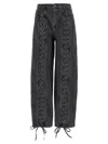 Rotate Birger Christensen 'denim Laced Leg' Jeans In Black