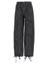 Rotate Birger Christensen Denim Laced Leg Jeans In Black