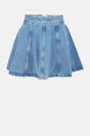 Rotate Birger Christensen Denim Skirt In Blue