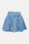 Rotate Birger Christensen Denim Skirt In Blue