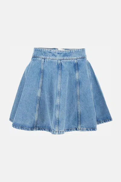 ROTATE BIRGER CHRISTENSEN DENIM SKIRT