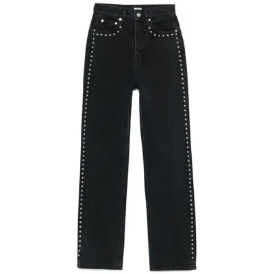 Rotate Birger Christensen Denim Straight-leg Jeans In Multicolor