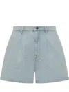 Rotate Birger Christensen Denim Studs Shorts