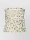 Rotate Birger Christensen Cotton Top With Denim Animal Print