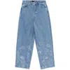 Rotate Birger Christensen Rotate Sunday Embellished Wide-leg Jeans