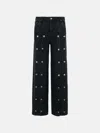 Rotate Birger Christensen 'dizie' Black Cotton Blend Jeans In Black
