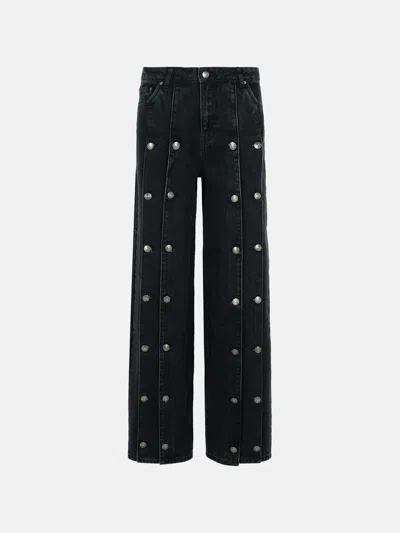 Rotate Birger Christensen 'dizie' Black Cotton Blend Jeans