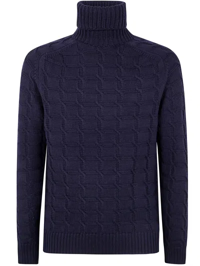 Zanone Dougle Breast Shawl Neck Jacket In Multi