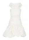 Rotate Birger Christensen Drape Dress In White