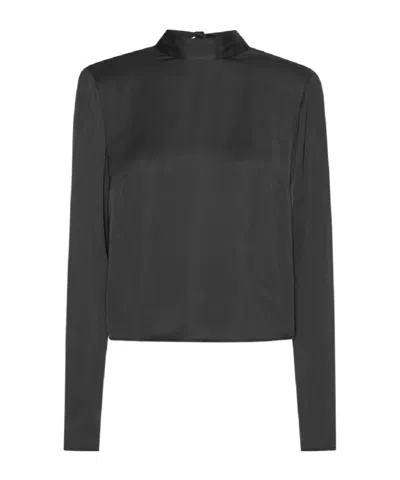 ROTATE BIRGER CHRISTENSEN DRAPED-BACK TOP