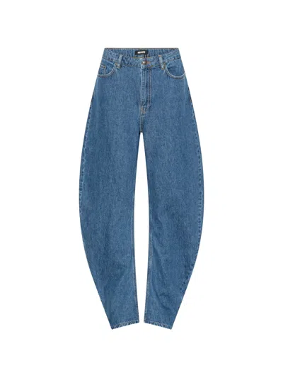Rotate Birger Christensen Drapierte Jeans In Blue