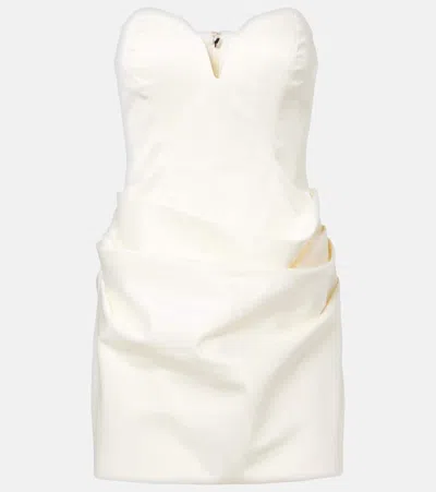 Rotate Birger Christensen Draped Bustier Dress In White