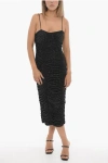 Rotate Birger Christensen Rotate Diamanté Mesh Midi Dress