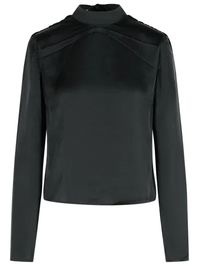 Rotate Birger Christensen Draped Top In Black