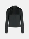 Rotate Birger Christensen Draped Top In Black Polyester