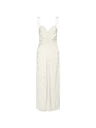 Rotate Birger Christensen Drapiertes Camisole-maxikleid In Brown