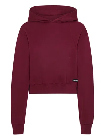 Rotate Birger Christensen Drawstring Hoodie In Burgundy