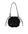 Rotate Birger Christensen Drawstring Shoulder Bag In Black