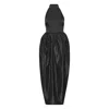 Rotate Birger Christensen Satin Taffeta Maxi Dress In Black