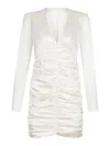 Rotate Birger Christensen Dress Made Of Silk In White