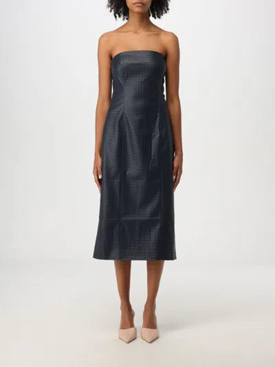Rotate Birger Christensen Dress Rotate Woman Color Blue In Blau