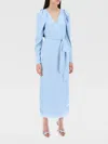 Rotate Birger Christensen Abito Midi A Portafoglio A Pois In Blau