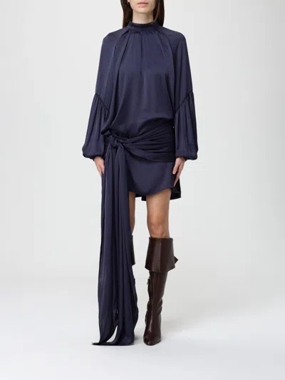 Rotate Birger Christensen Dress Rotate Woman Color Grey In Blue