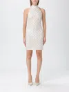 Rotate Birger Christensen Dress Rotate Woman Color Ivory In White
